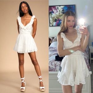 Lulus Lace Up My Heart Romper